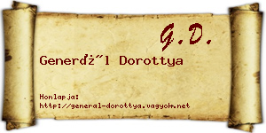 Generál Dorottya névjegykártya